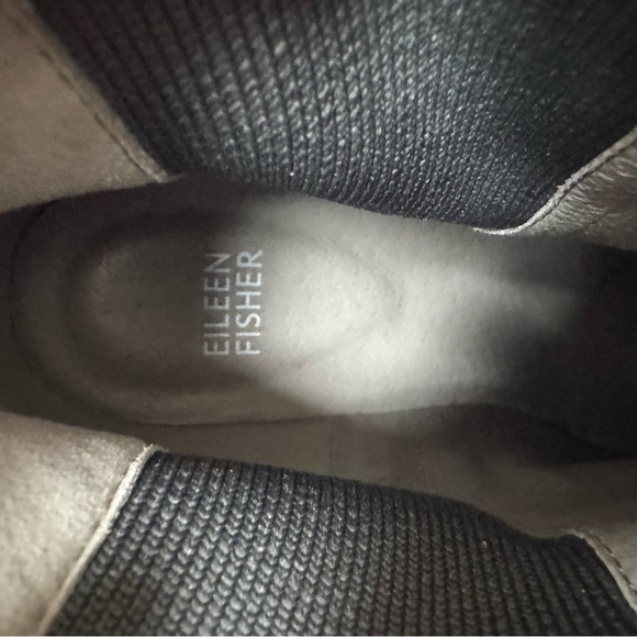 Eileen Fisher Adele Graphite Suede Wedge Booties Ankle Boots Women’s Size 9.5 - Picture 9 of 9